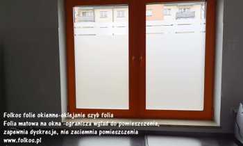 Folie okienne -Oklejanie szyb Białystok folie dekoracyjne, matowe...