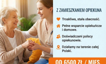 Oferujemy opiekę osób starszych z zamieszkaniem