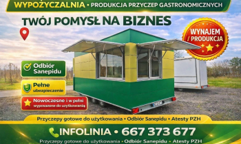 Wypożyczalnia - produkcja przyczep gastronomicznych