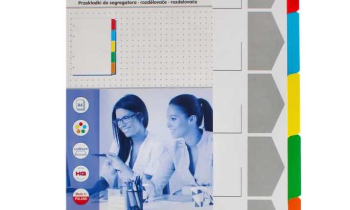 Przekładki kolorowe do segregatora