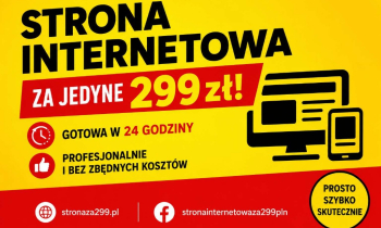 Strona internetowa 299 zł - gotowa w 24h - bez ukrytych opłat