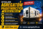 AGREGATY PRĄDOTWÓRCZE DO 700 kVA  - WYNAJEM - USŁUGI