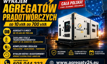 AGREGATY PRĄDOTWÓRCZE DO 700 kVA  - WYNAJEM - USŁUGI