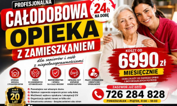 Firma opiekuńcza z 20-letnim stażem - opieka całodobowa