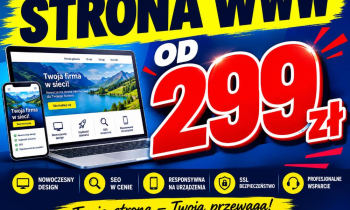 Kompletna strona dla firmy 299 zł, wsparcie po starcie
