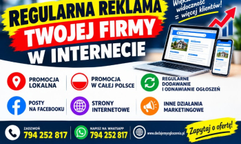 REGULARNA REKLAMA TWOJEJ FIRMY W INTERNECIE